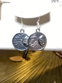 silver earrings