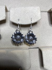 silver earrings