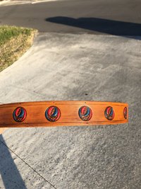 Leather belt with syf & color