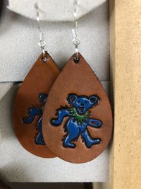 GD Leather Earrings 