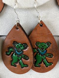 GD Leather Earrings 