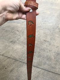 Terrapin leather belt 
