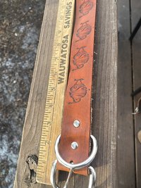 Phish Dog collar  brown