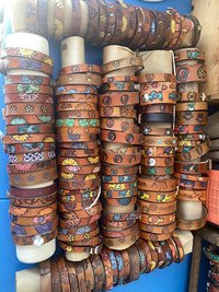 Leather Bear Bracelet