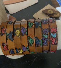 Leather Bear Bracelet