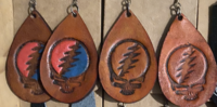 GD Leather Earrings 