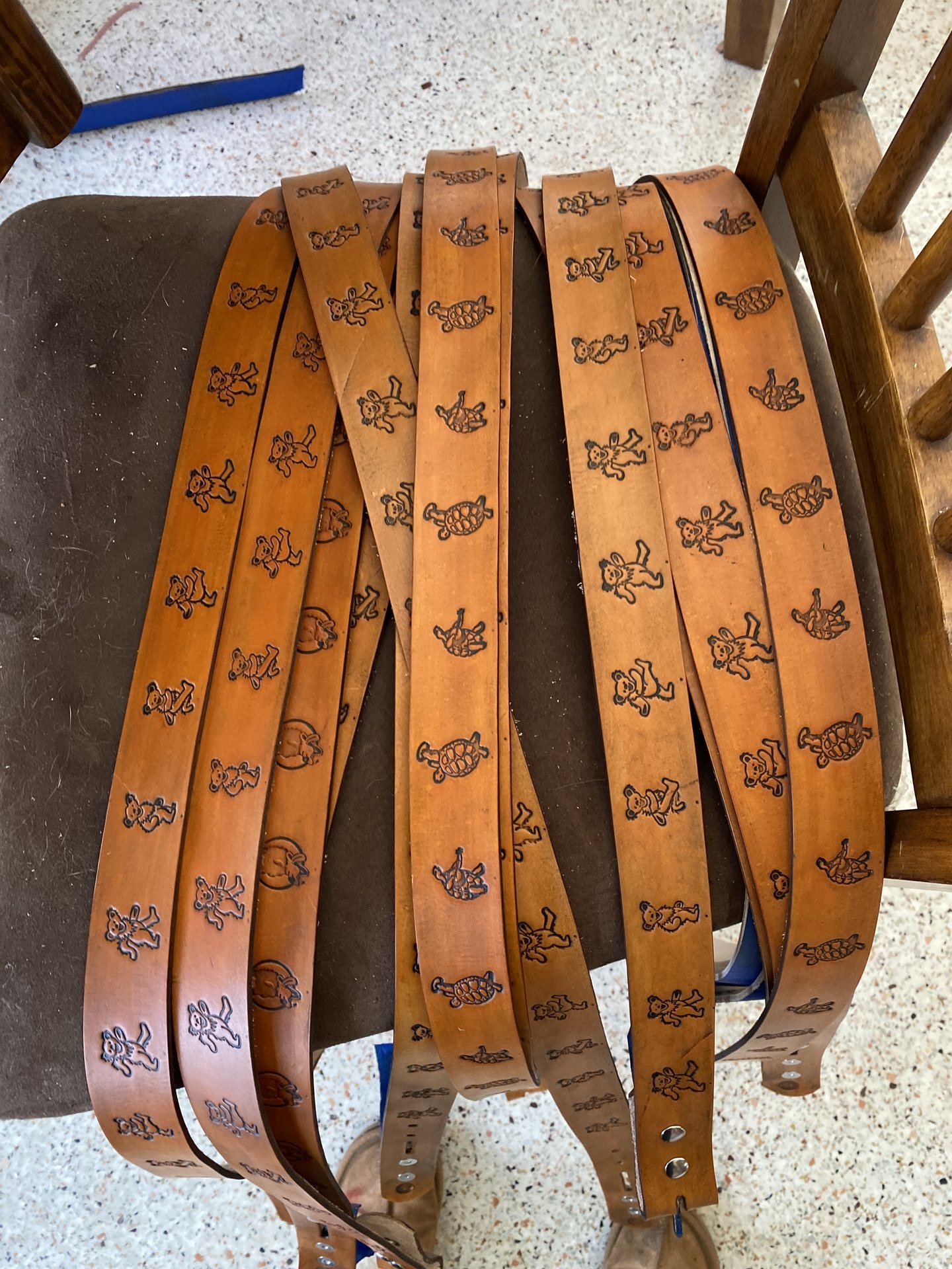 Uncle Sam leather belt 