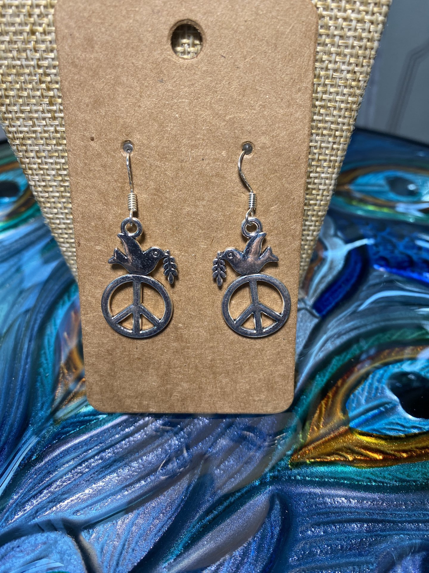 silver earrings
