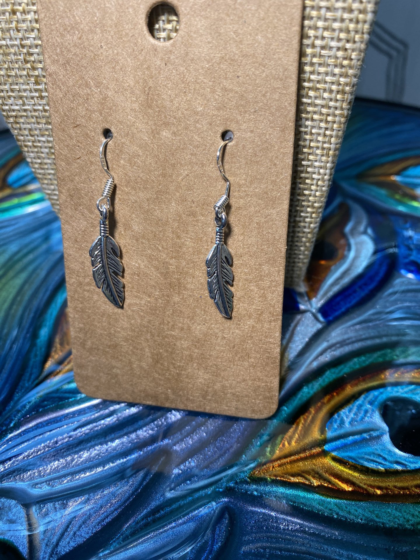silver earrings