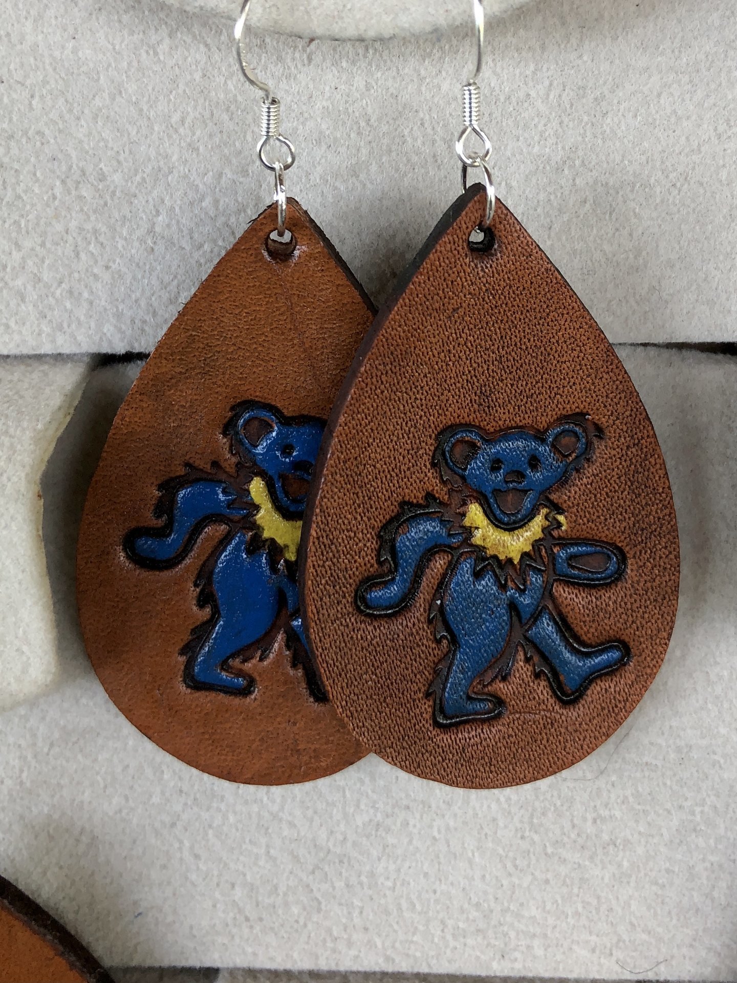 GD Leather Earrings 