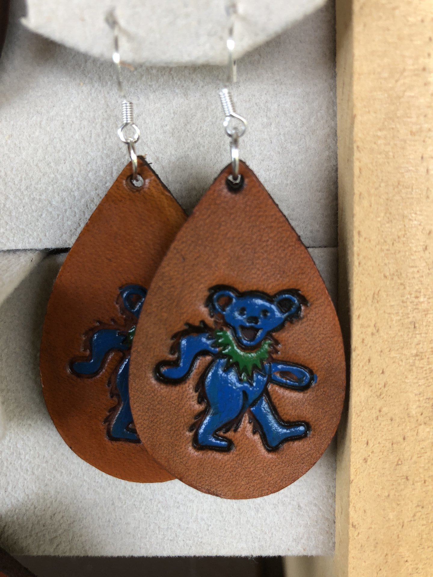 GD Leather Earrings 