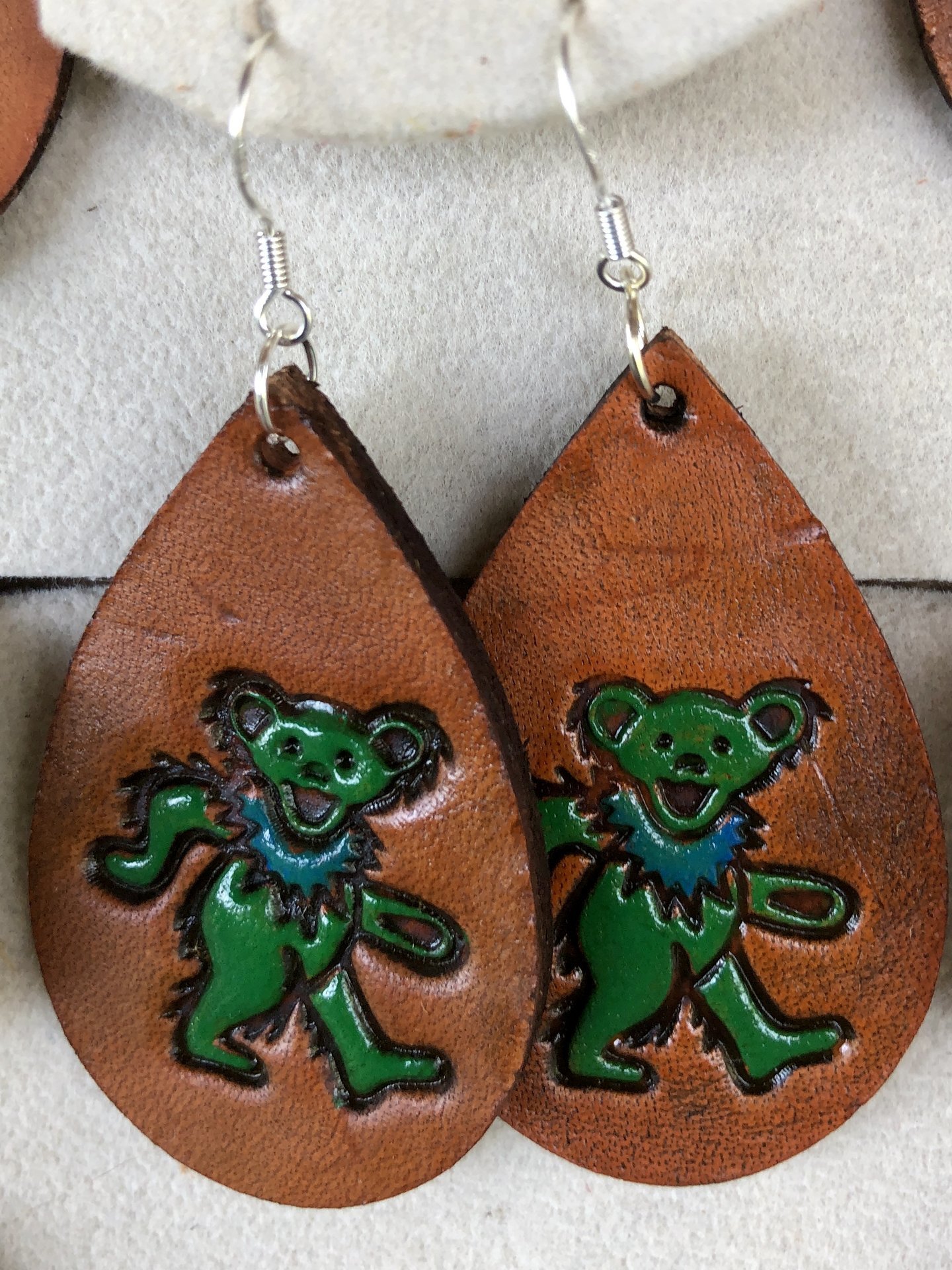 GD Leather Earrings 