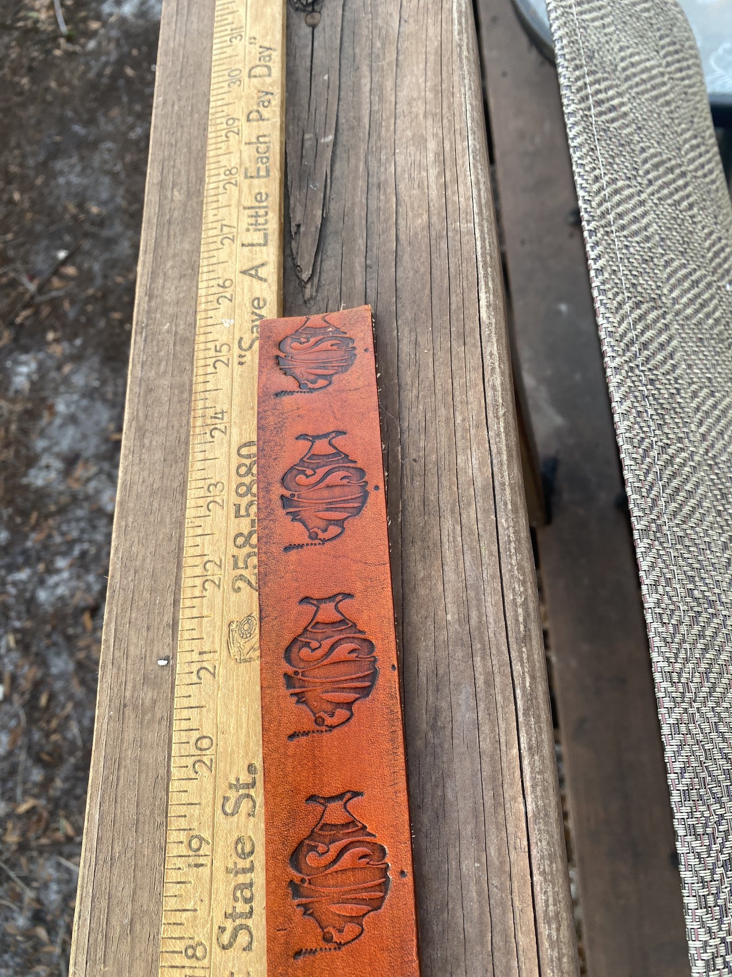 Phish Dog collar  brown