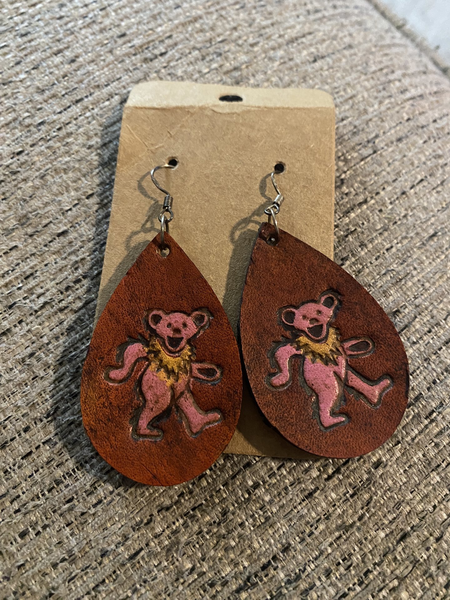 GD Leather Earrings 
