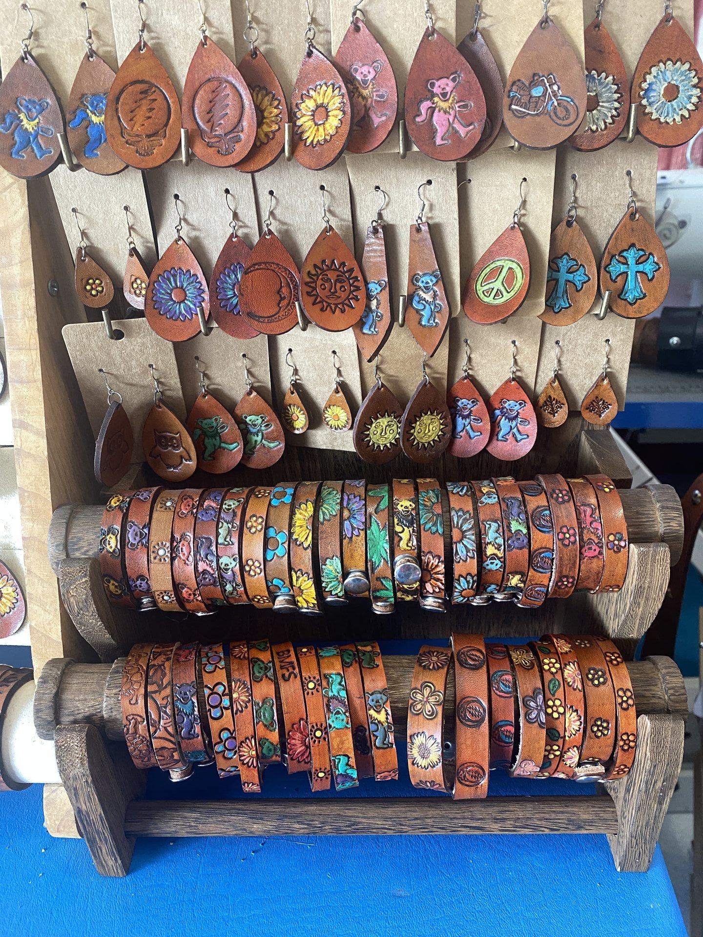 Leather Bear Bracelet